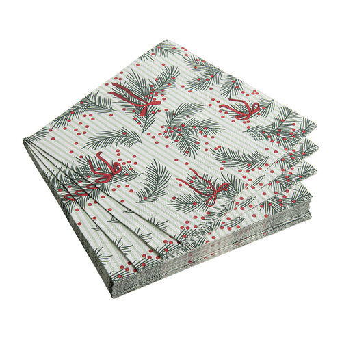 Berries and Swirls Paper Napkins