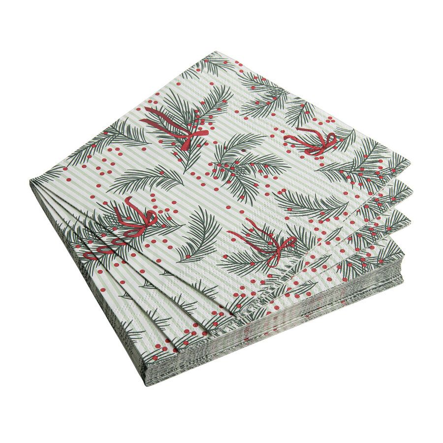 Serviettes de table en papier - Baies et Boucles - Photo 0