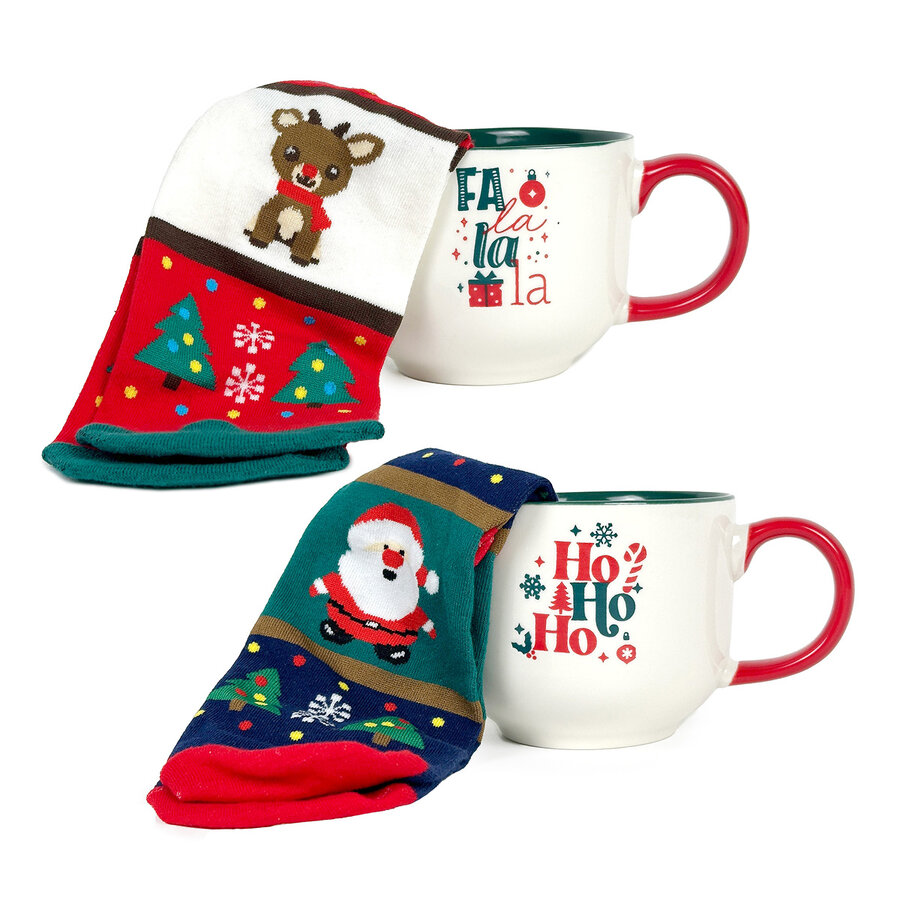 Ensemble tasse et chaussette de Noël - Photo 0