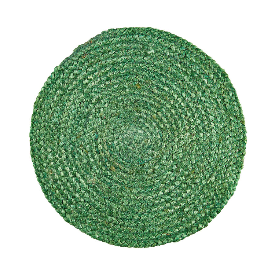Forest Green Round Jute Placemat - Photo 0