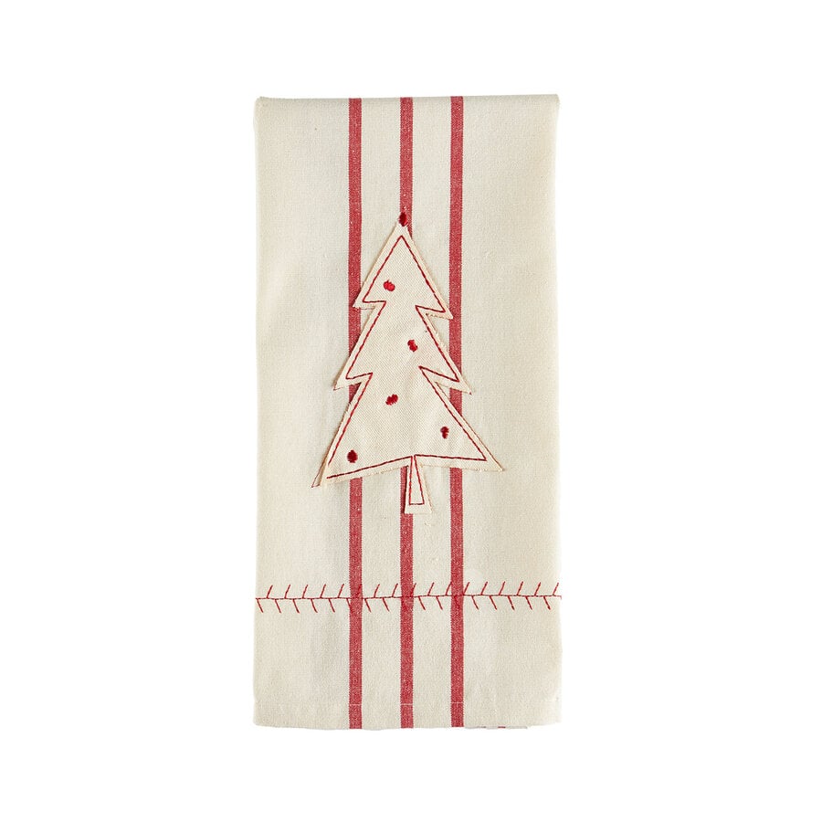 Embroidered Christmas Tree Dish Towel - Photo 0