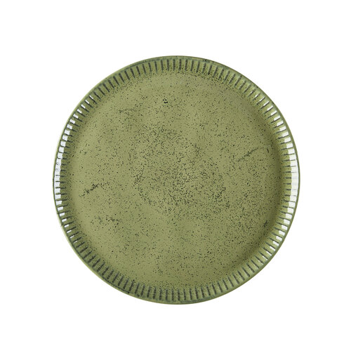 Livia Green 10.75 Inch Dinner Plate