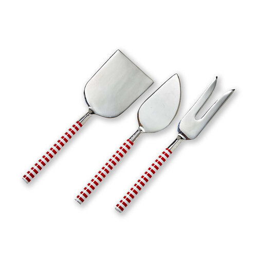Candy Stripe Cheese Utensils, 3-Piece Set
