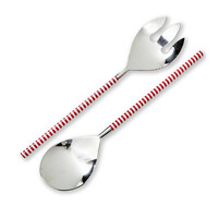Ustensiles de service à rayures bonbon - ensemble de 2