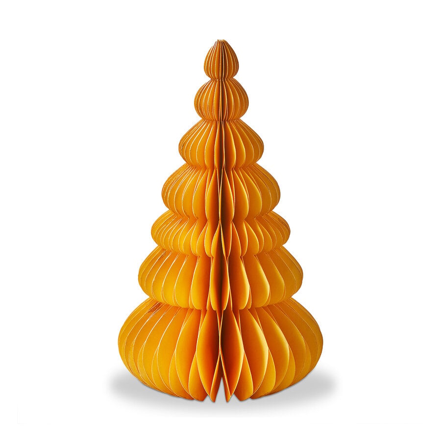 10-inch Orange Paper Christmas Tree - Photo 0