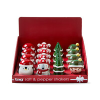 Holiday Cheer Matching Salt and Pepper Shakers