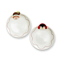 Petites assiettes festives, ensemble de 2