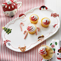 Oval Holiday Tray