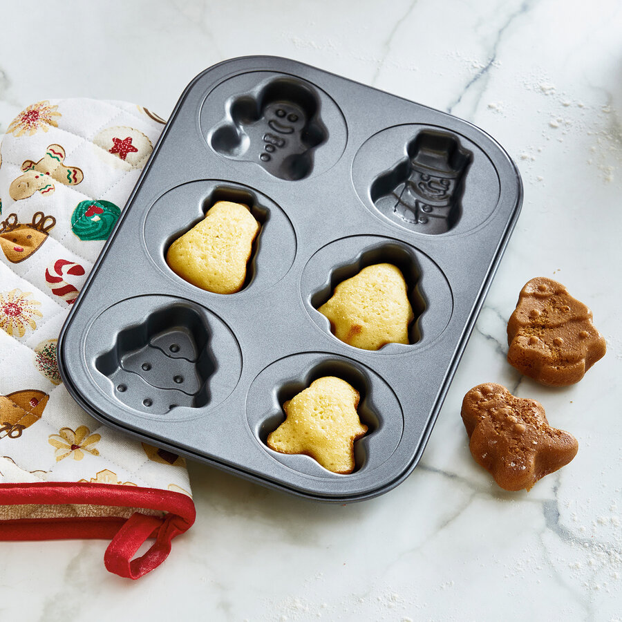 6-Cavity Christmas Cake Mold - Photo 1