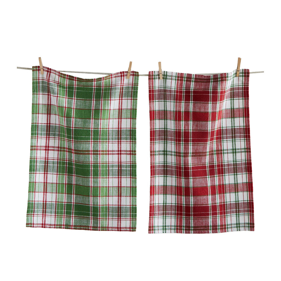 Linges à vaisselle Winter Plaid - ensemble de 2 - Photo 0
