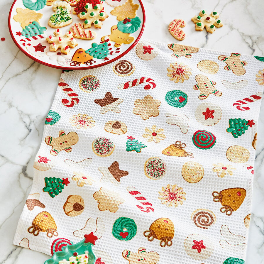 Linge à vaisselle gaufré Biscuits de Noël - Photo 0