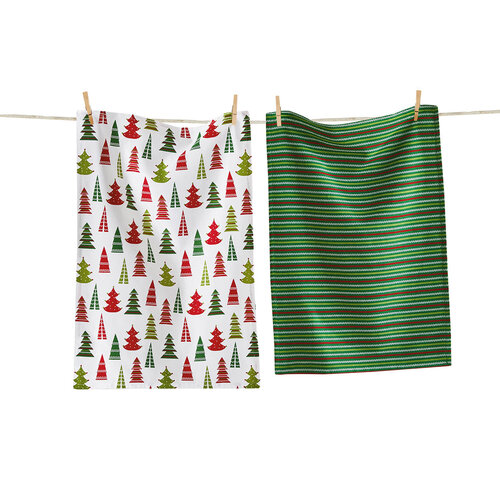 Happy Tree Dish Towels Set of 2