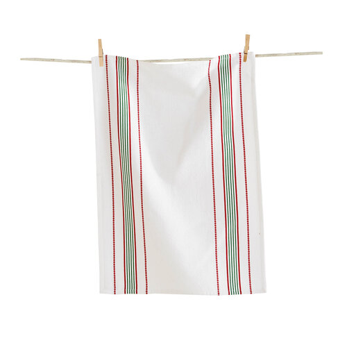 Striped Christmas Dish Towel