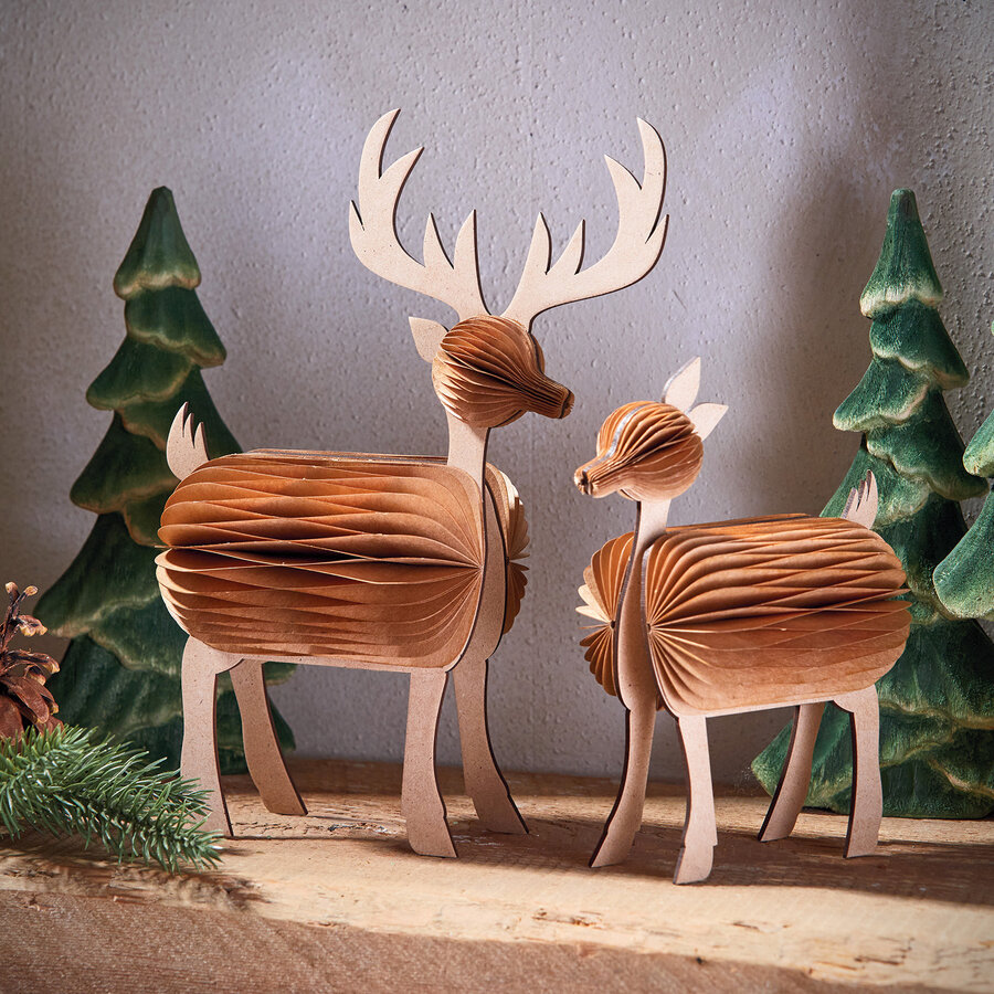 Petit renne en papier et MDF - Photo 1