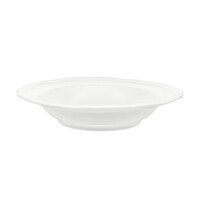 Florence Scalloped Edge Bowl, White, 23 cm