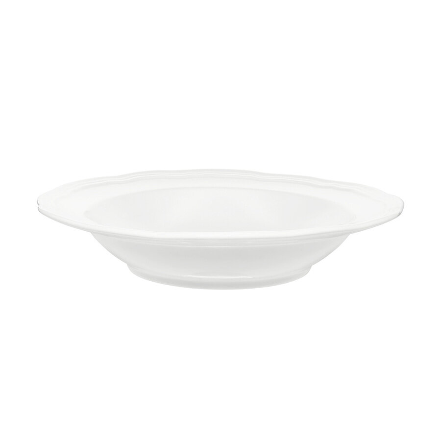 Florence Scalloped Edge Bowl, White, 23 cm - Photo 0