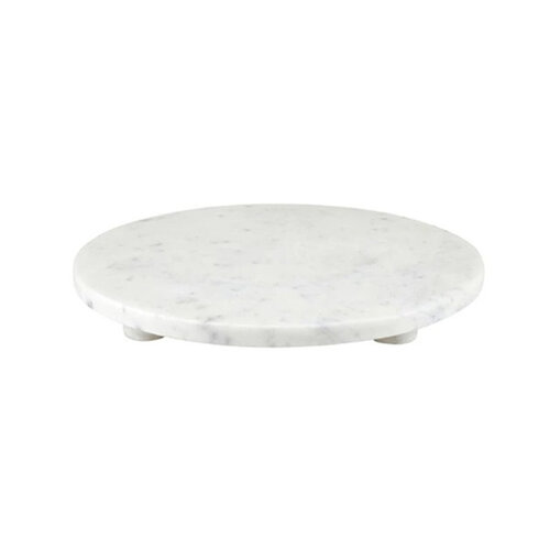 White Marble Pedestal Tray