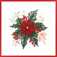 Carte de souhaits - Poinsettia