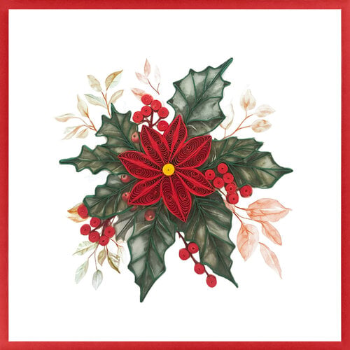 Poinsettia Greeting Card