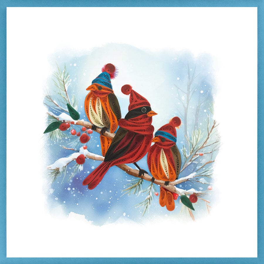 Carte de souhaits - Oiseaux au chaud - Photo 0