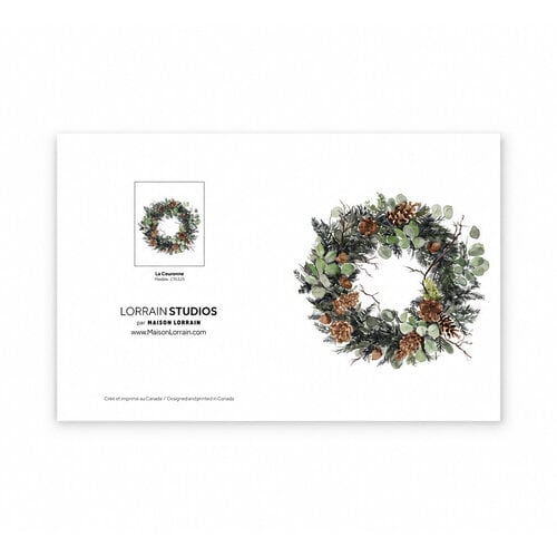 Carte de souhaits - La couronne Noël