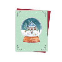 Carte de souhaits - Boule à neige