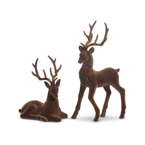 15-inch Brown Velvet Deer Assorted