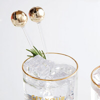 Bâtonnets à cocktail - Clochettes dorées