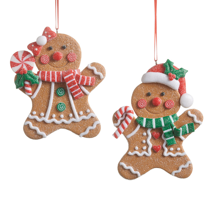 Frosted Gingerbread Ornament - Assorted - Photo 0