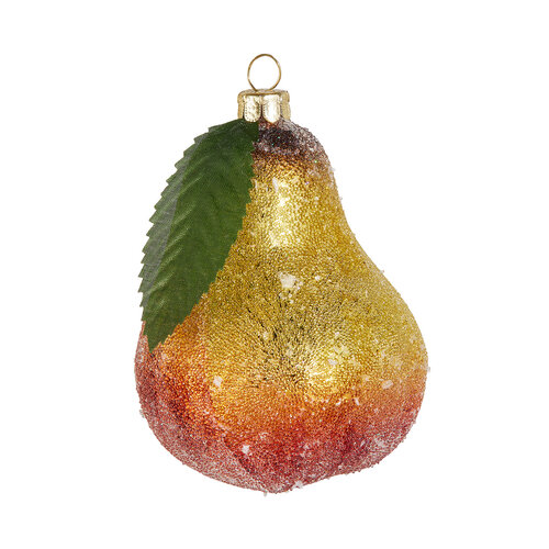 3.75-inch Glitter Pear Ornament
