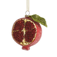3.75 inch Glitter Pomegranate Ornament