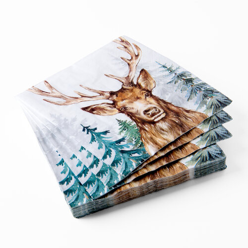 Serviettes de table en papier - Le Roi des Bois