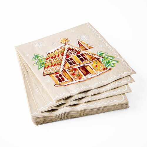 Gingerbread Valley Paper Napkins