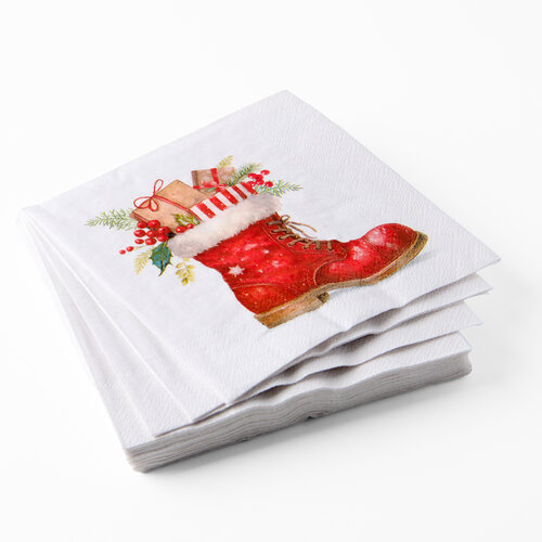 Christmas Stocking Paper Napkins
