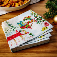 Serviettes de table en papier Snowy Day