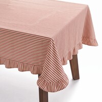 Nappe à rayures rouges 60 x 110 pouces