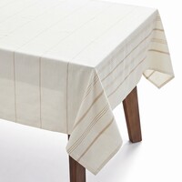 Nappe SOLACE ivoire et or 60 x 84 pouces N026