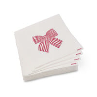 Serviettes de table cocktail Noeud rouge