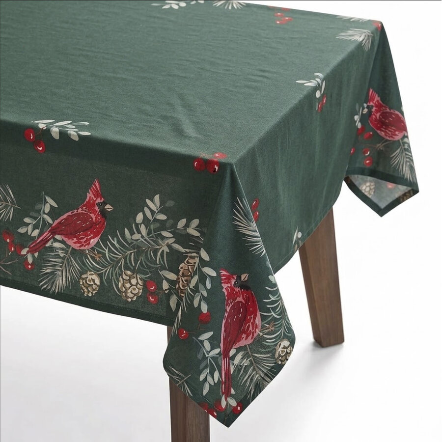 Winter Cardinal Tablecloth 60 x 120 inches - Photo 0