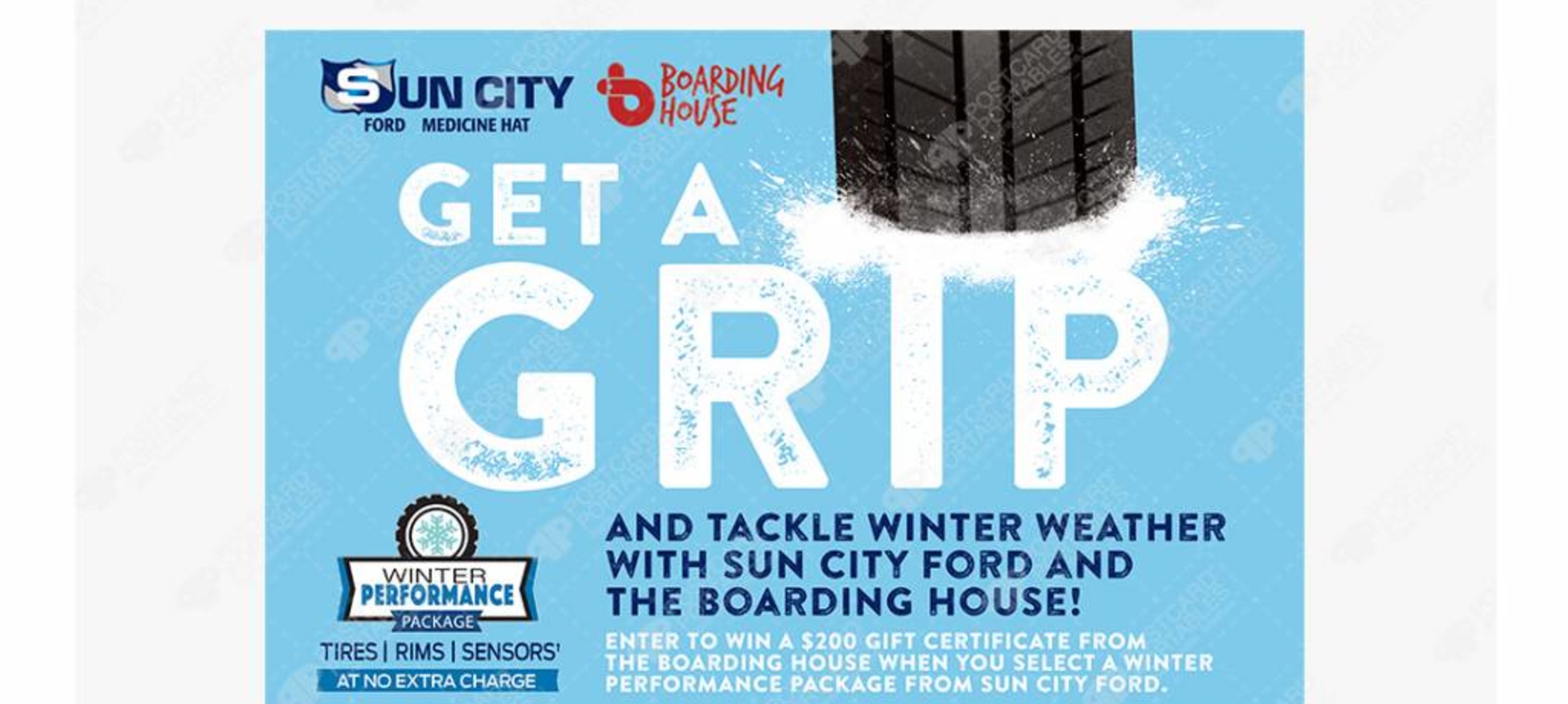 Get a Grip and Tackle Winter Weather with Sun City Ford and The Boarding House!