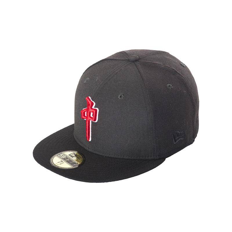 black and red new era hat