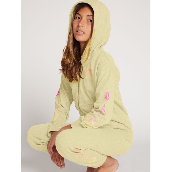 Volcom Big Girls Vol Stone Fleece Pants - Faded Lemon