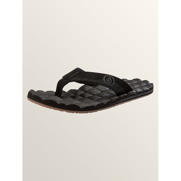 Volcom Recliner Sandals - Black Destructo