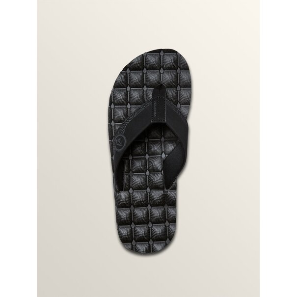 Volcom Recliner Sandals - Black Destructo