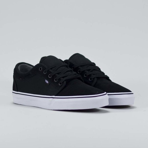 Vans Footwear Chukka Low Men's Suede Skate Shoes - Black/True White