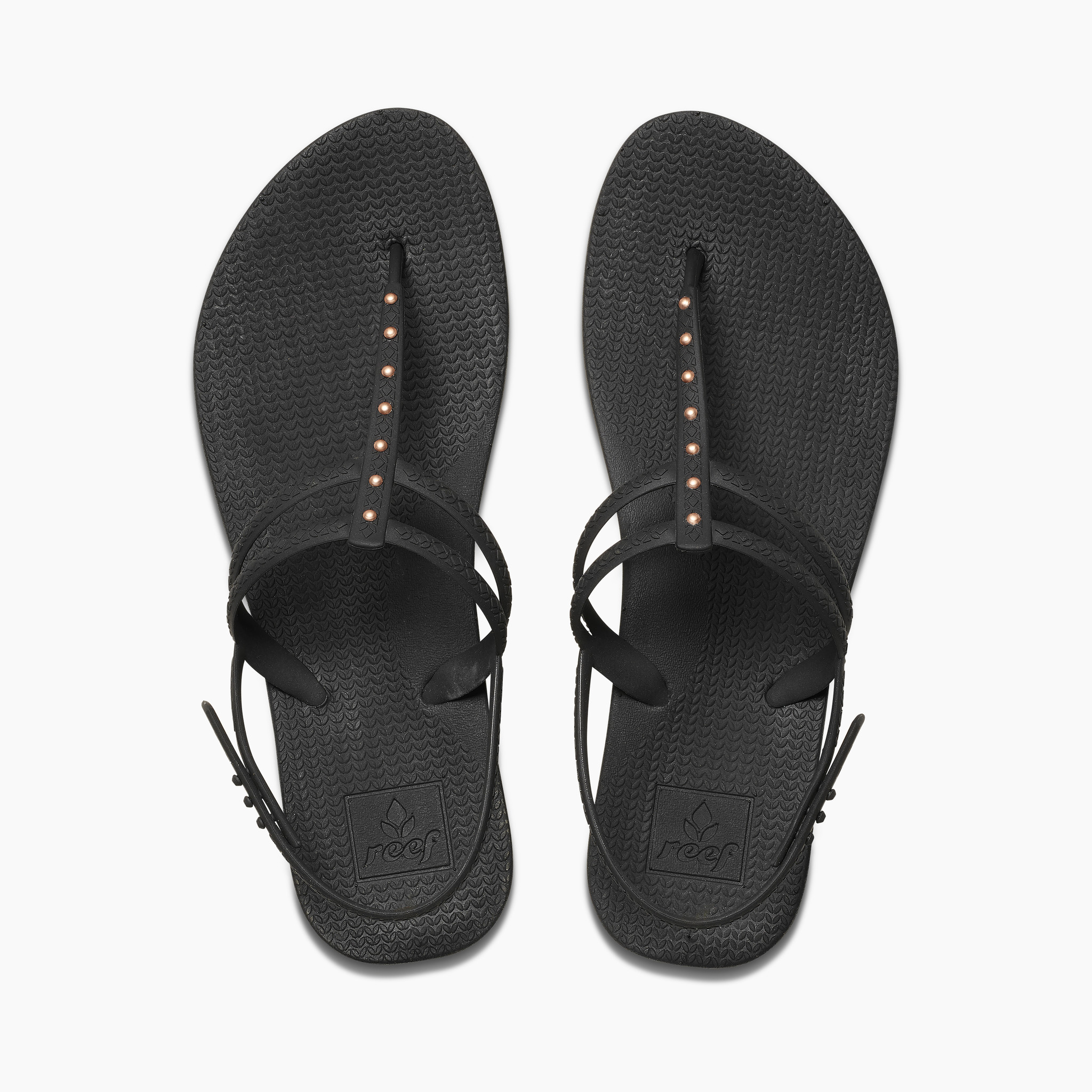 reef black sandals womens