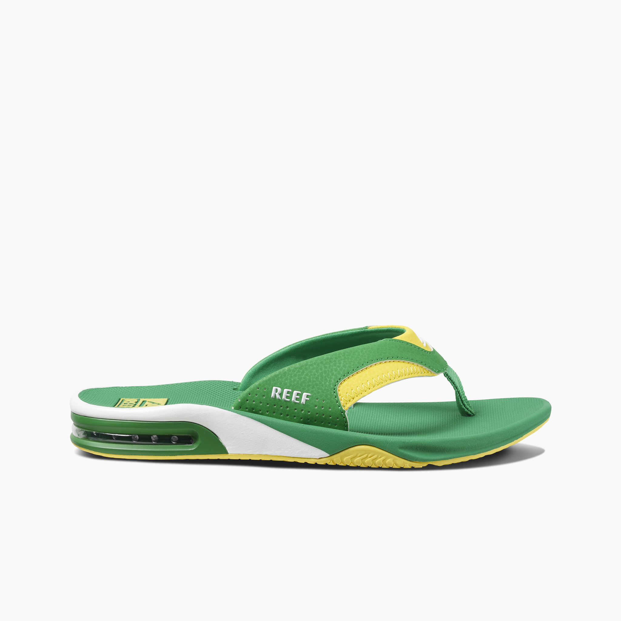 Men's Fanning Sandals - Green/Yellow 