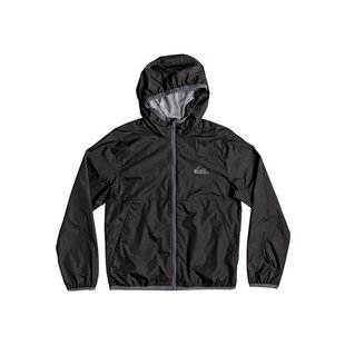 Boy's Contrasted Water-Repellent Windbreaker / Black
