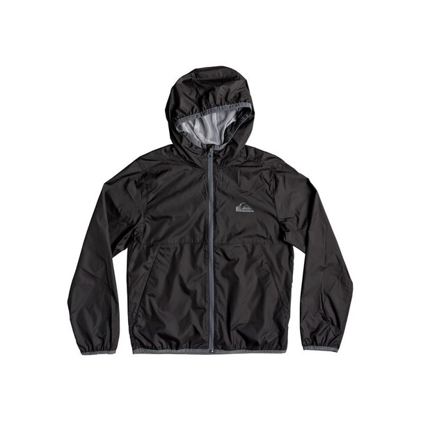 QUIKSILVER Boy's Contrasted Water-Repellent Windbreaker / Black