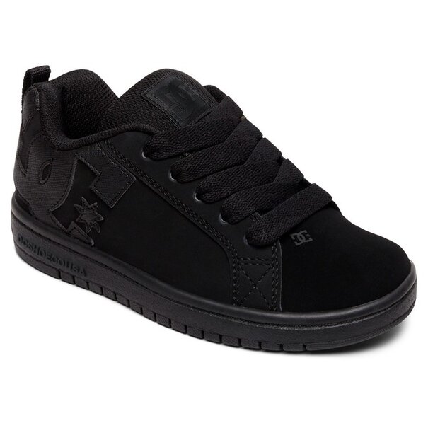 DC Shoes Kid's Court Graffik Shoes - Black/Black